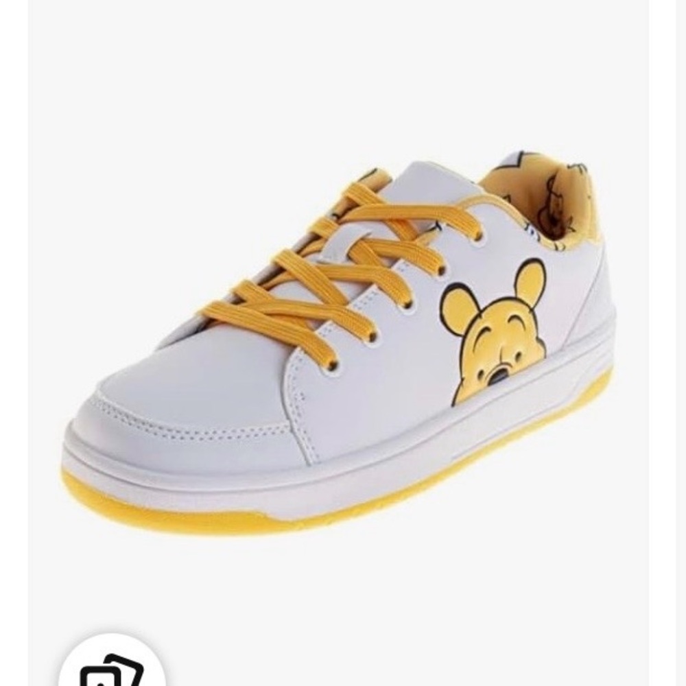Disney White & Yellow Winnie the Pooh Kids Sneakers - Picture 4 of 5